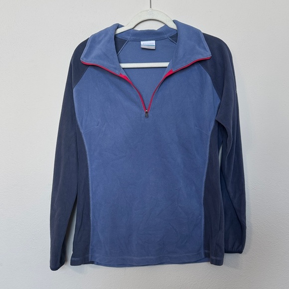Columbia Soft Blue Fleece Top - Picture 1 of 3